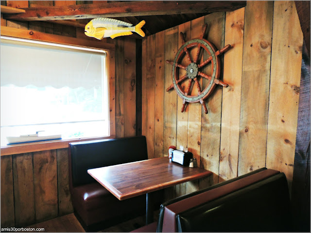 Comedor del Lobster Shack Al's Seafood en New Hampshire