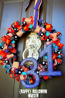 (Happy) Halloween Wreath by Tatertots and Jello.
