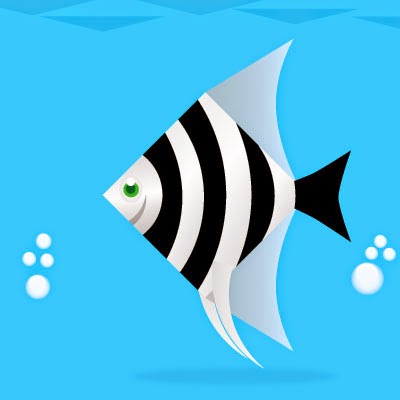 Membuat karakter ikan  layang  layang  di Adobe Illustrator 