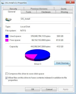 Press Disk Cleanup