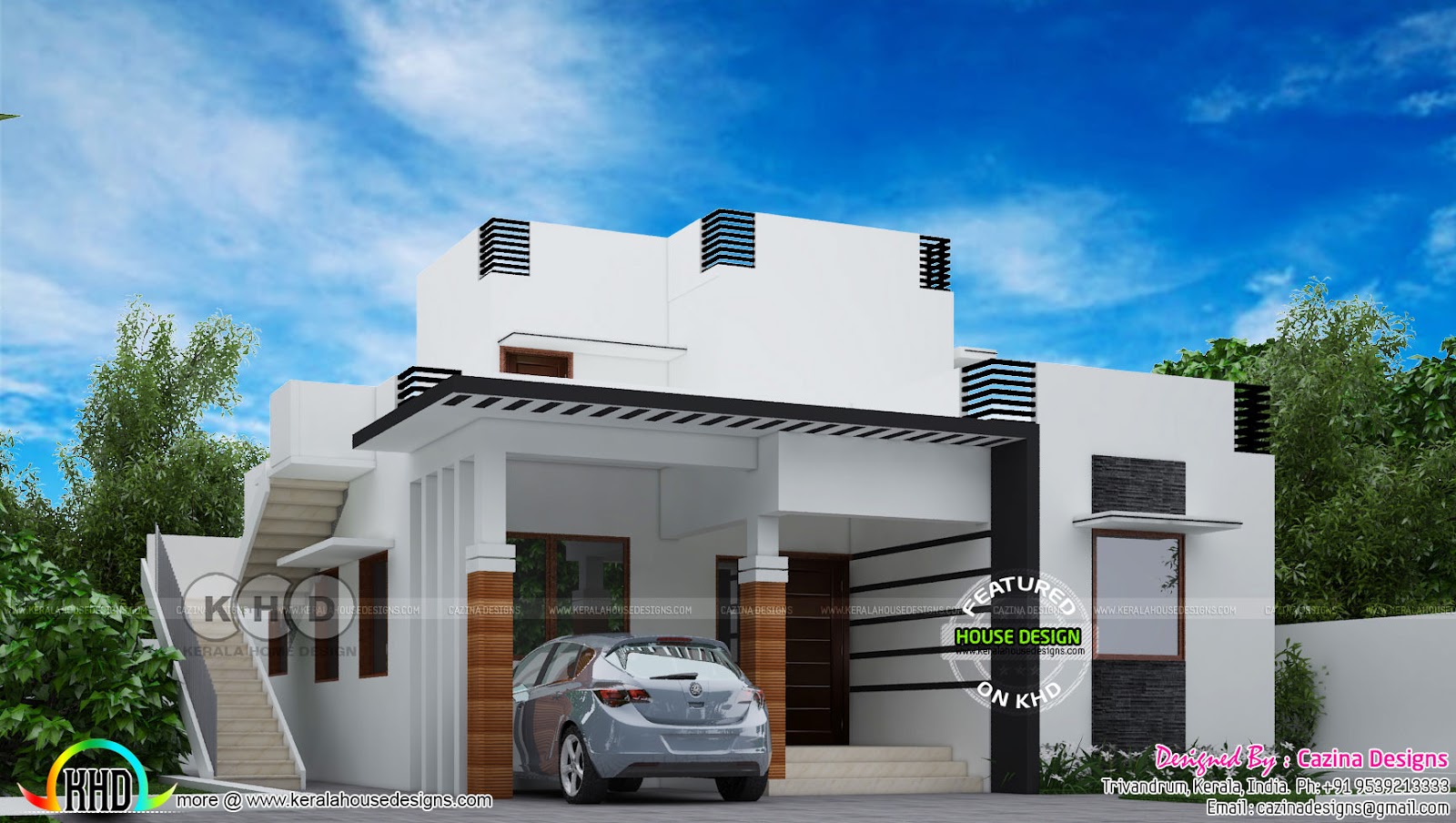 1200  sq  ft  small double storied house  plan  Kerala home  