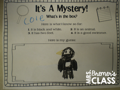 Pesty the Penguin chit chat chart morning message activities for Kindergarten
