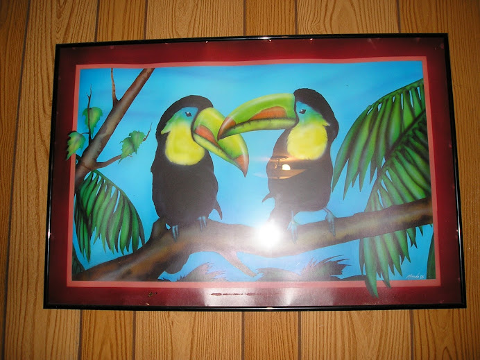 birds my dad airbrushed