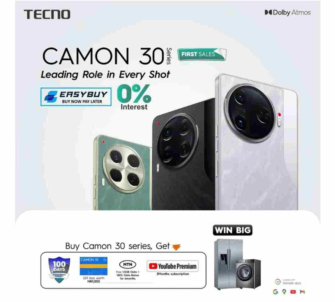 TECNO CAMON 30 Series First Sales Promo Brings Exciting Rewards
