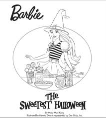 Download Barbie Halloween Coloring Pages For Kids