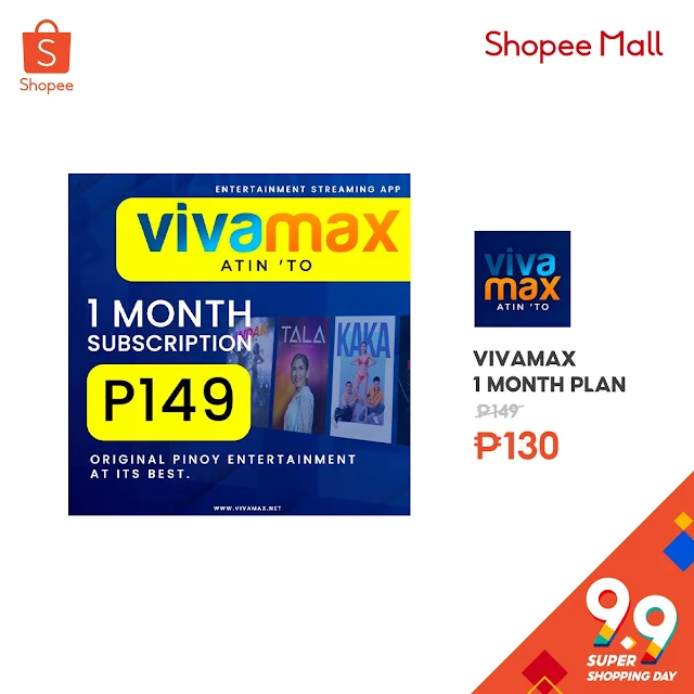 VivaMax plan on Shopee