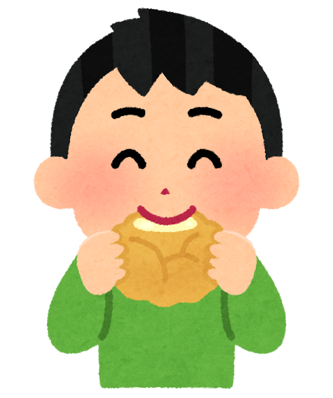 シュークリームを食べる子供のイラスト 男の子 かわいいフリー素材集 いらすとや