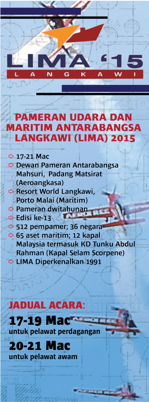 Tarikh Pameran LIMA 2015 Langkawi