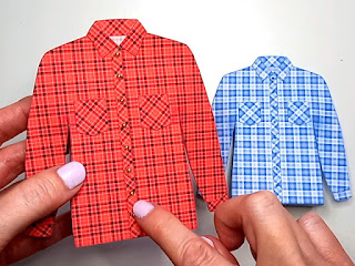 Checked Shirt Favour Boxes by Esselle Crafts