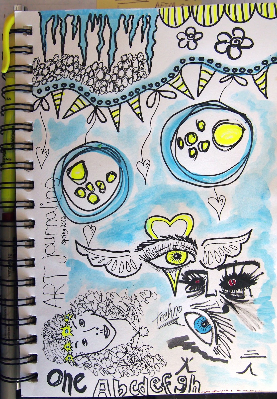 Art Book Bug Diary Journal Mag Doodles And Paper Towel Journals