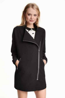 Manteau pas cher Motard coupe Boyfriend H&M automne-hiver