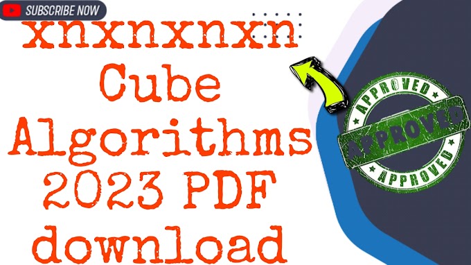  xnxnxnxn Cube Algorithms 2023 PDF download