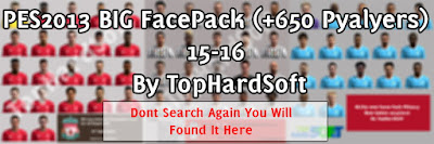 PES2013 BIG FacePack (+650 Pyalyer) 15-16 By TopHardSoft