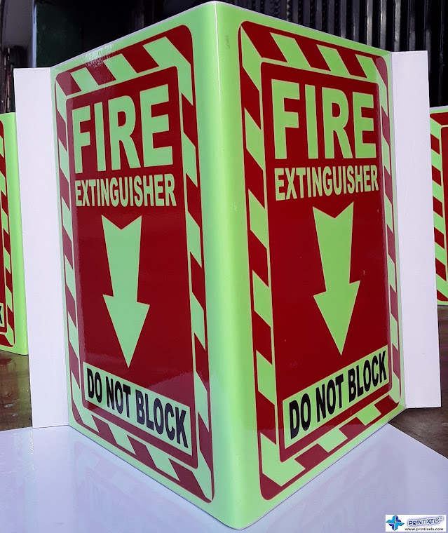 Toblerone Fire Extinguisher Signages