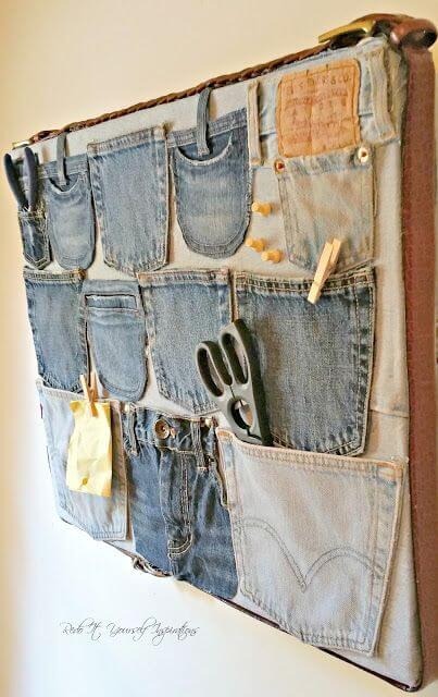 Easy crafts made with jeans pocket
