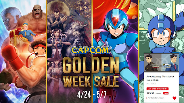 CAPCOM Golden Week Sale Nintendo eShop 2023 Street Fighter Mega Man