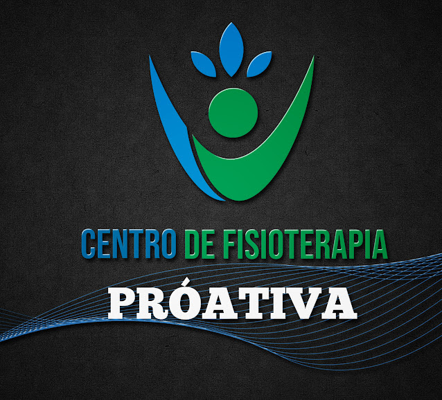 logo para fisioterapeuta preto e azul