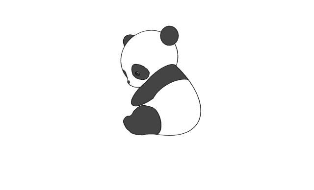 dibujos faciles de osos panda