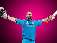 Shikhar Dhawan Century Wide Wallpaper