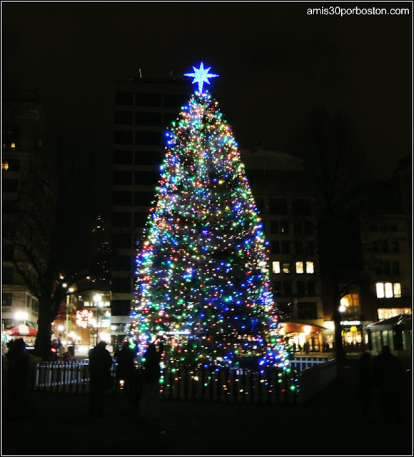 First Night Boston 2016: Árbol de Navidad del Boston Common