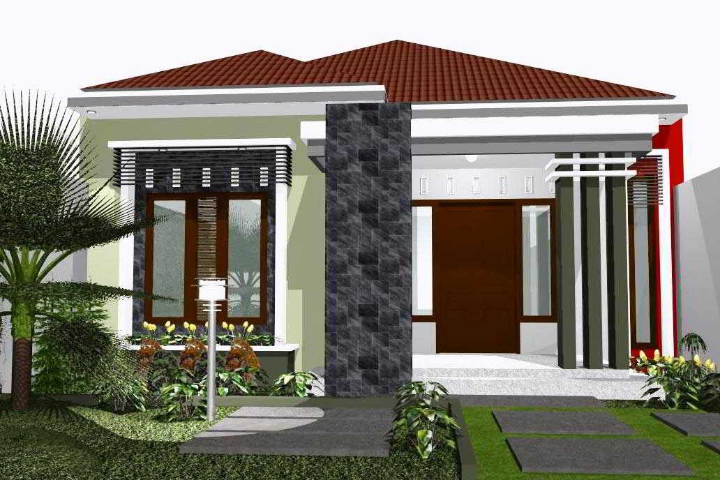  52 desain rumah  minimalis  tampak  depan  1 lantai modern 