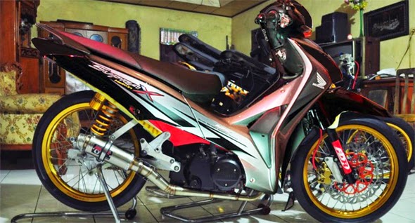 mengenai kumpulan Foto dan GAmbar Modifikasi motor Honda Supra X 125  title=