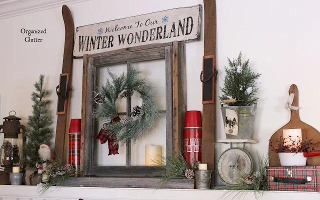 Building A Christmas Mantel Around A Window Frame