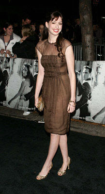 Anne Hathaway dress style at the LA premiere 2005