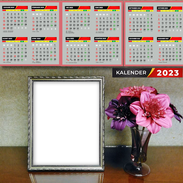 Pasang Frame Twibon Kalender Tahun 2023