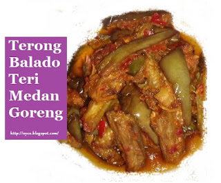 Terong Balado Teri Medan Goreng