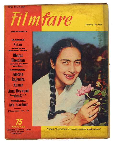 Nutan on Filmfare Magazine Cover - 1959