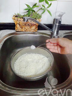 Cách ngâm gạo