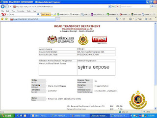 Syima Exposé™: Bayar Roadtax & Driving License dengan MyEG 
