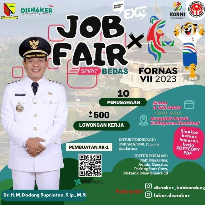 Pemkab Bandung Gelar Job Fair Bedas Expo 2023, 1.500 Loker Tersedia
