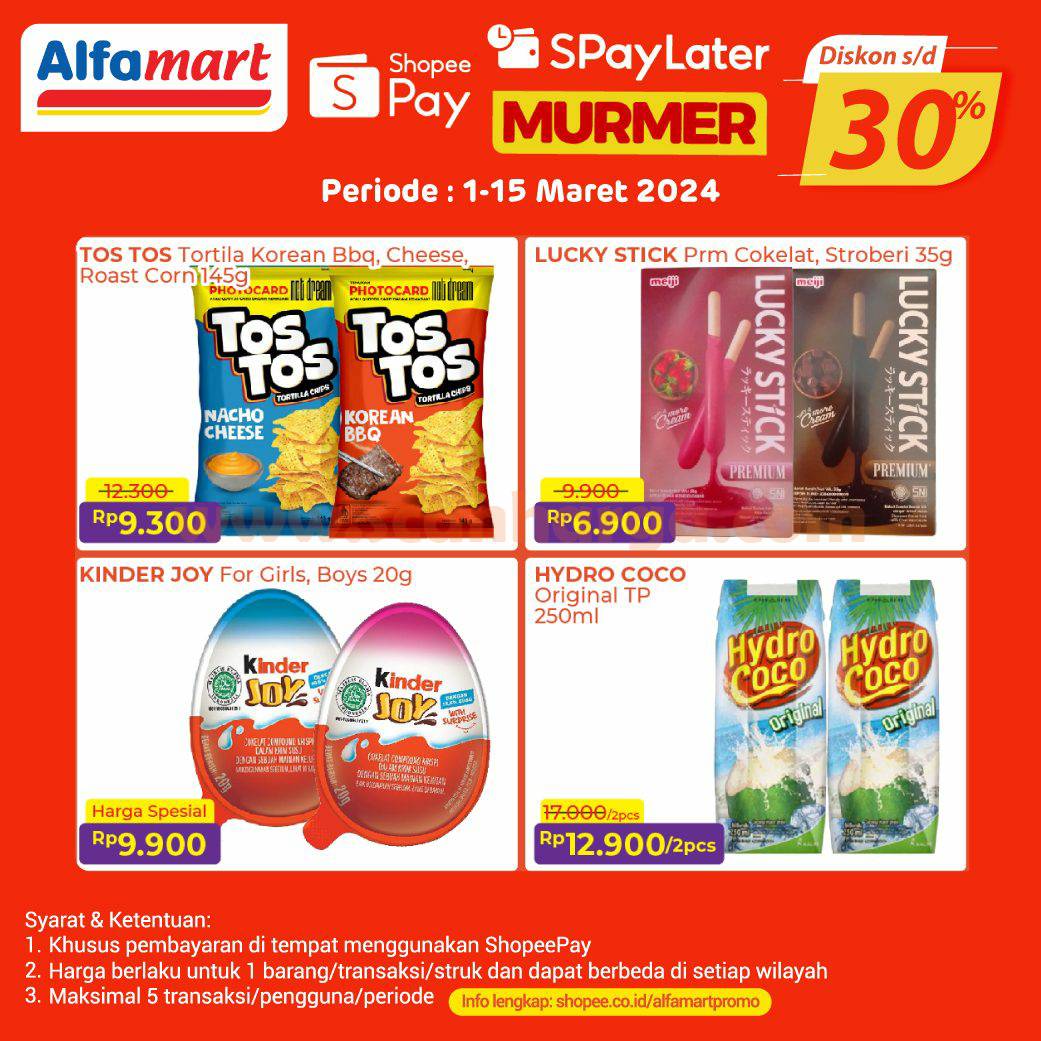 Promo Alfamart Shopeepay Murmer 1 - 15 Maret 2024 2