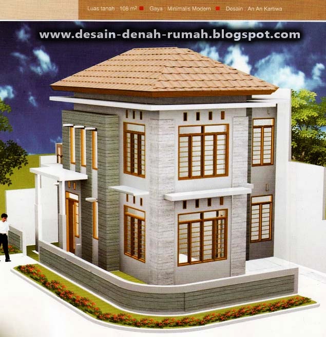 Desain Denah Rumah  Minimalis  Dua  Lantai  Luas di Ruang Keluarga Desain Denah Rumah  Minimalis  