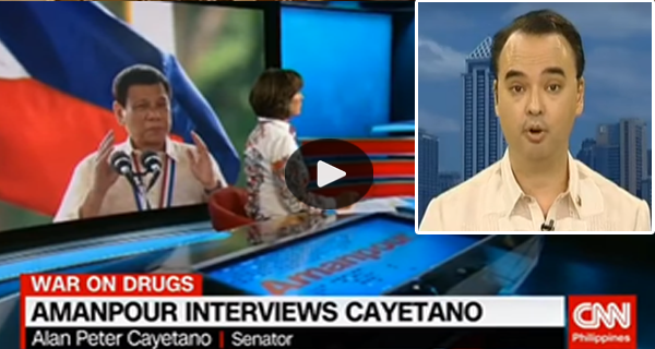 Senator. Cayetano Defends Duterte Admin's War on Drugs - CNN International