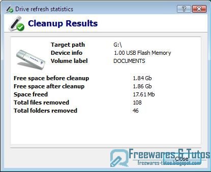 USBDriveFresher : un logiciel gratuit pour nettoyer votre clé USB