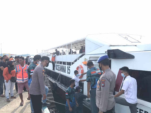 Polres Lingga Lakukan Pengamanan dan Pelayanan Maksimal di Pelabuhan dan Bandara