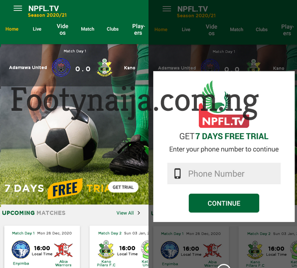 how to watch Nigeria Premier League Matches Live on your Phone.