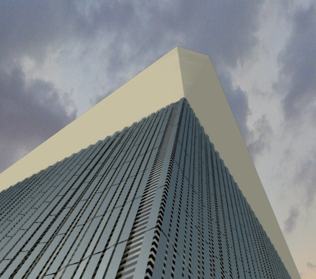 New base rendering of One World Trade Center by Skidmore, Owings & Merrill LLP (SOM) 