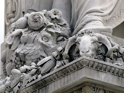 Detail, monument to Ferdinand III, Grand Duke of Tuscany, Livorno