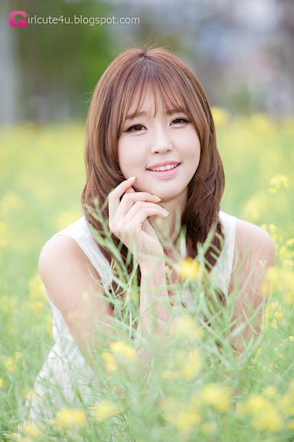4 Choi Byeol Ha in White - very cute asian girl - girlcute4u.blogspot.com