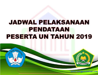 jadwal pelaksanaan pendataan un 