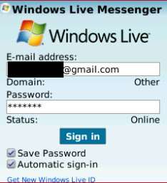 Windows Live Messenger on BlackBerry