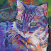 Tabby cat painting, plus step by step photos