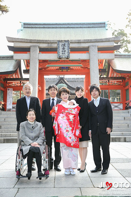 大阪の神社でお宮参り出張撮影