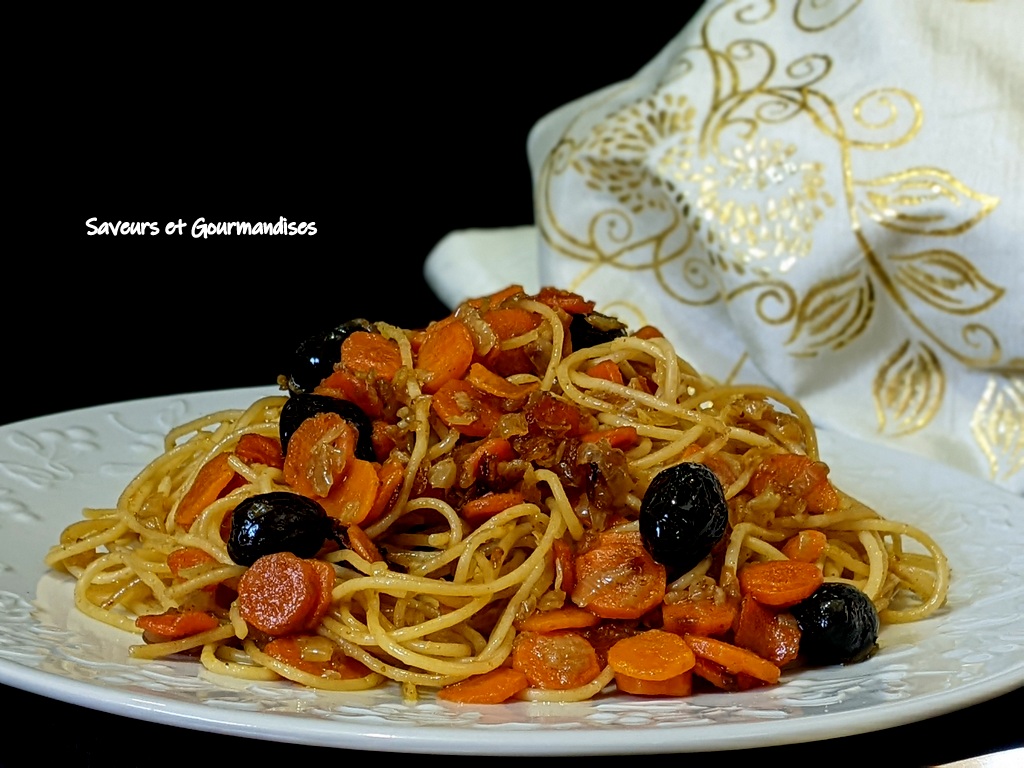 Spaghettis aux Olives Noires de Maman