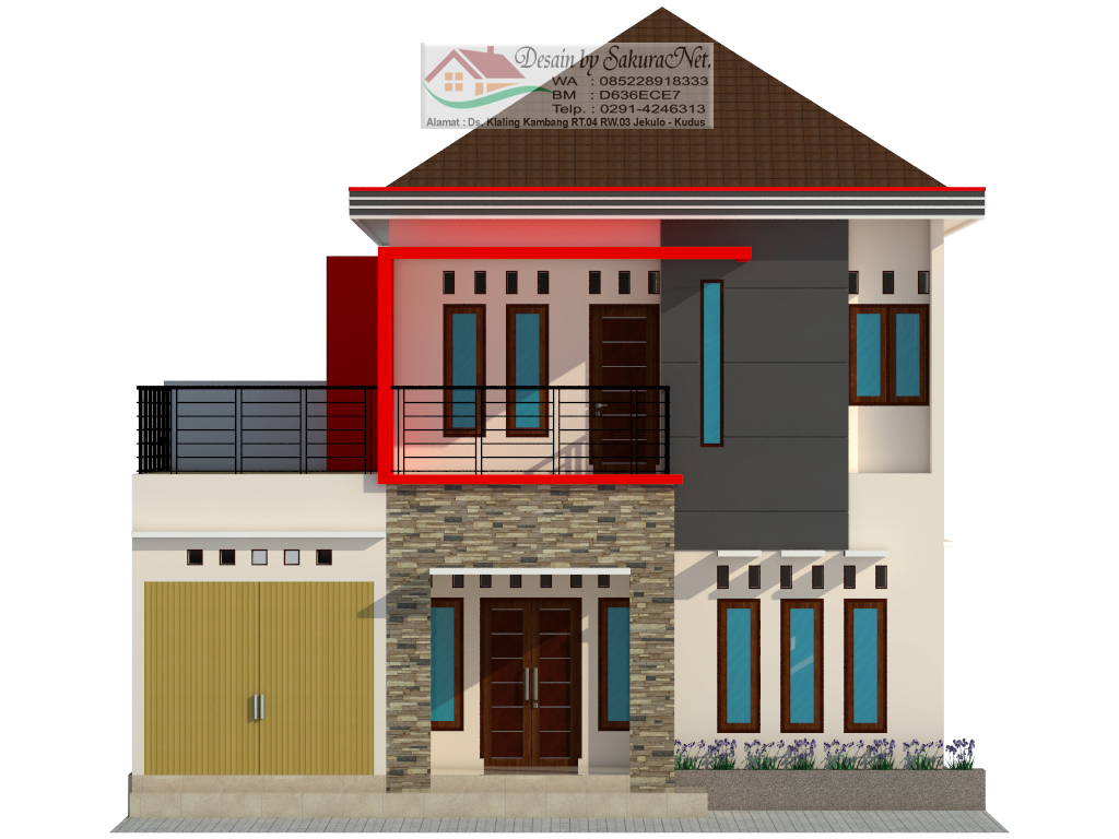 Desain 3D Rumah By SakuraNet Desain Rumah Minimalis Kudus 10 X 14