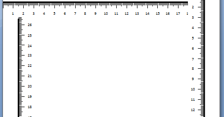 researching digital data creating an a4 with rulers to test the output accuracy of a printer